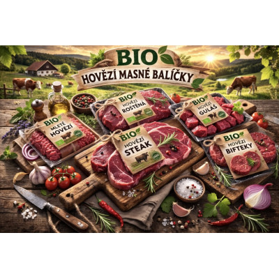 BIO hovězí masné balíčky