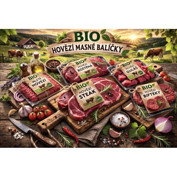 BIO hovězí masné balíčky
