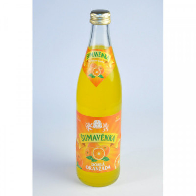Limonáda Šumavěnka dobrá oranžáda 0,5l + vratná lahev
