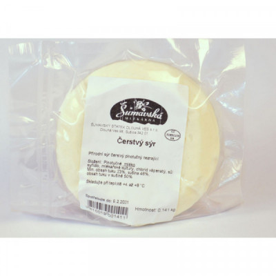 Sýr čerstvý přírodní Šumavský statek (kus cca 150g)