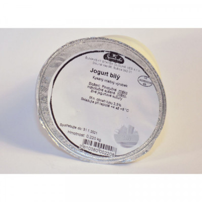 Jogurt bílý Šumavský statek 200g