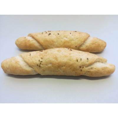 Bezlepkové rohlíky sypané kmínem