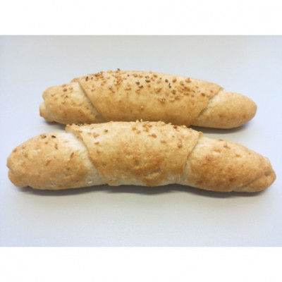 Bezlepkové rohlíky sypané konopným semínkem