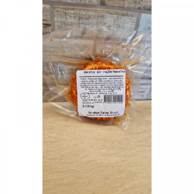 Čerstvý sýr - rajče,bazalka, Diviš