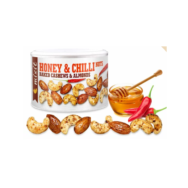 Oříšky z pece -med a chilli 140g - Mixit