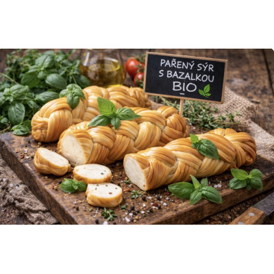 BIO pařený sýr s bazalkou | Farma Bovine