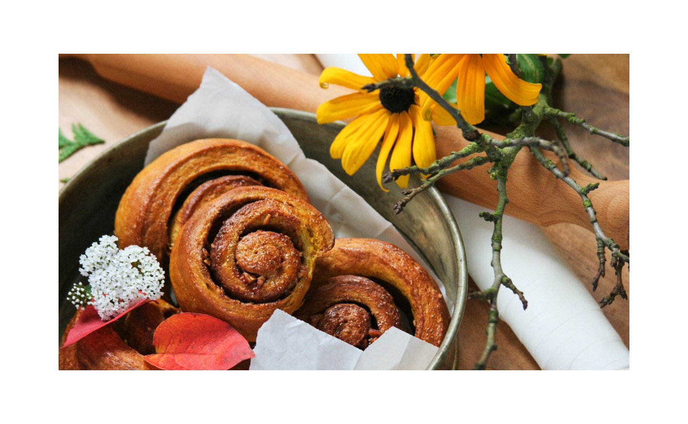 Dýňoví skořicoví šneci